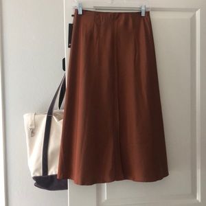 Nasty gal satin skirt